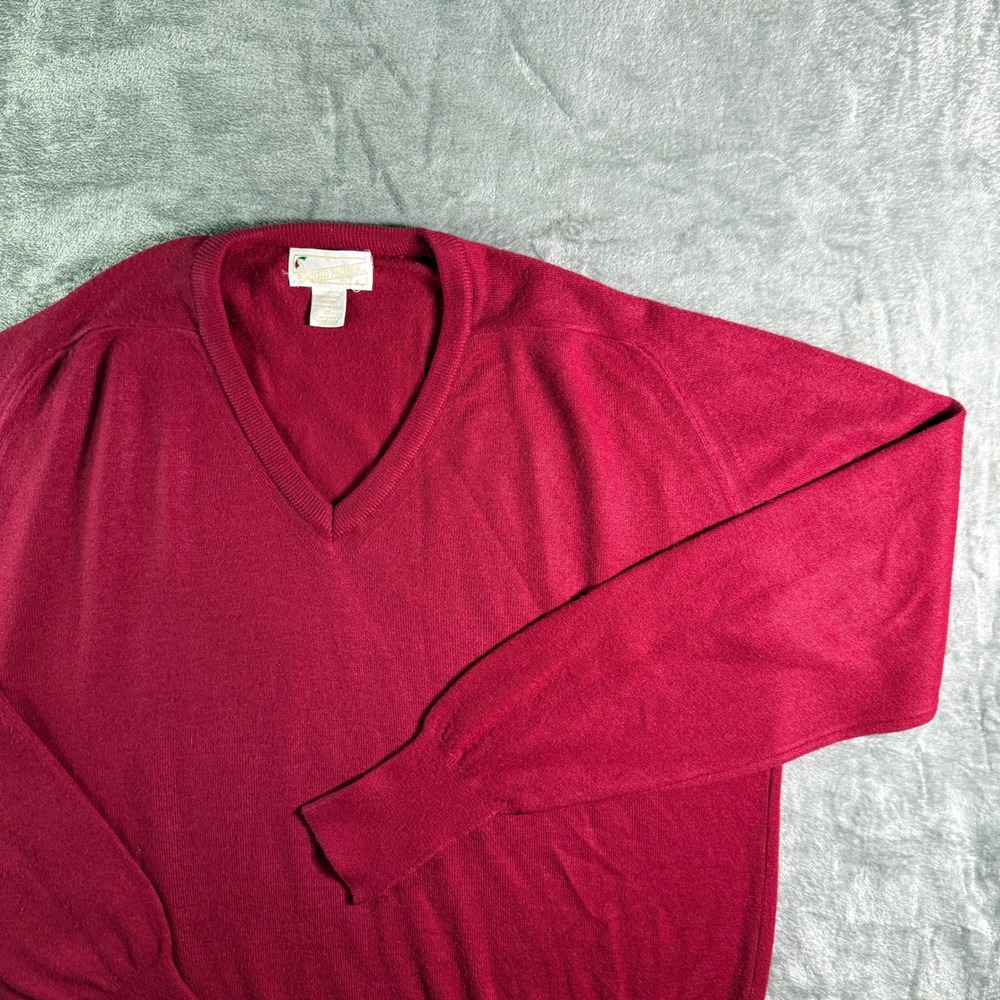 Vintage 90's Arnold Palmer V-Neck Sweater Acrylic Knit Pullover Classic Style XL